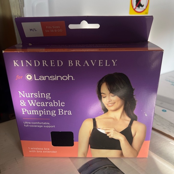 Purple Nursing & Pumping Bra - Picture 1 of 5